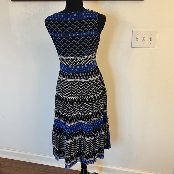 Tahari Lightweight Cottagecore, Midi, Boho Nylon Spandex Blend Dress, Sz. XS. - Picture 6 of 14